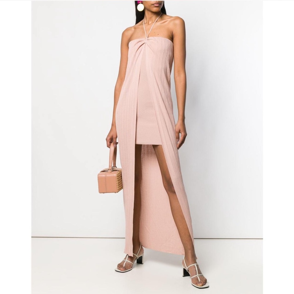 JACQUEMUS Open-Front Halter Siena Dress